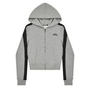 Zip Womens/Ladies Full Zip Hoodie / Gray